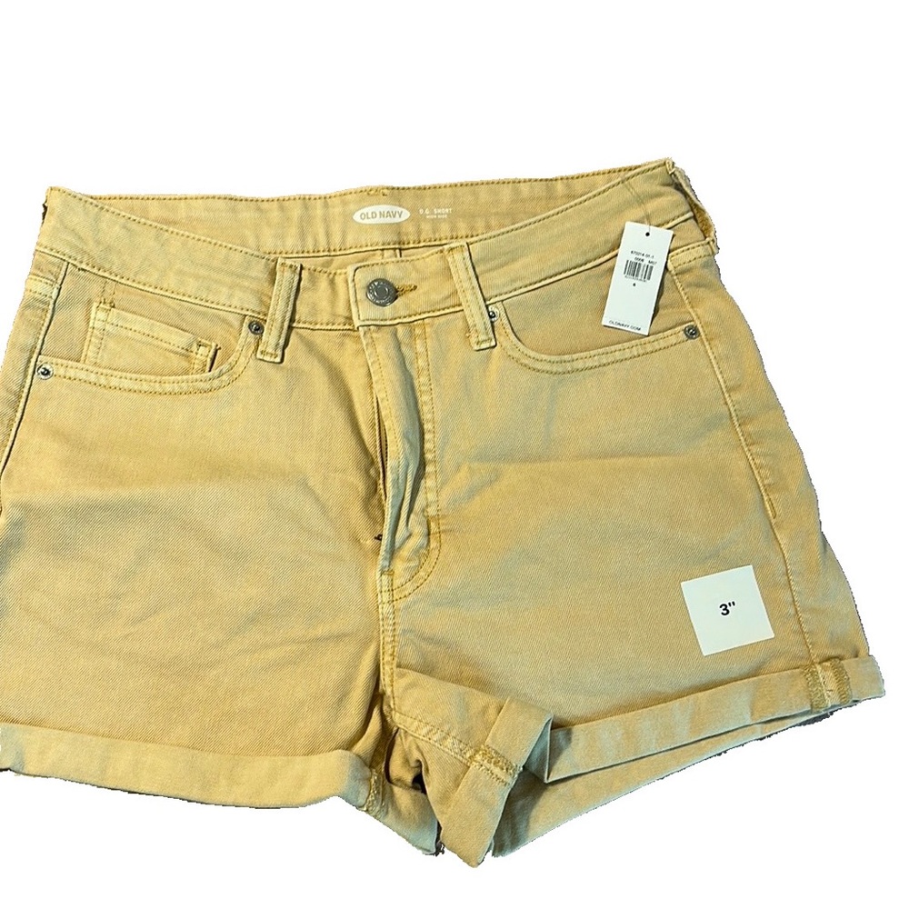 Old Navy OG denim 3” shorts, high rise waist size 6 NWT